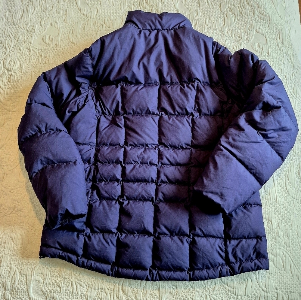 LL Bean DownTek Down Puffer Jacket Womens Size M Navy Blue Pertek Classic 295967 - Picture 5 of 7